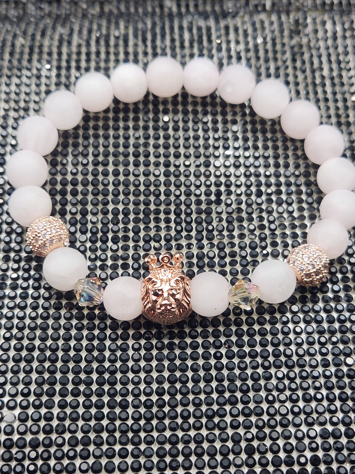 Woman's Rose Quartz  Bracelet-Made with Love