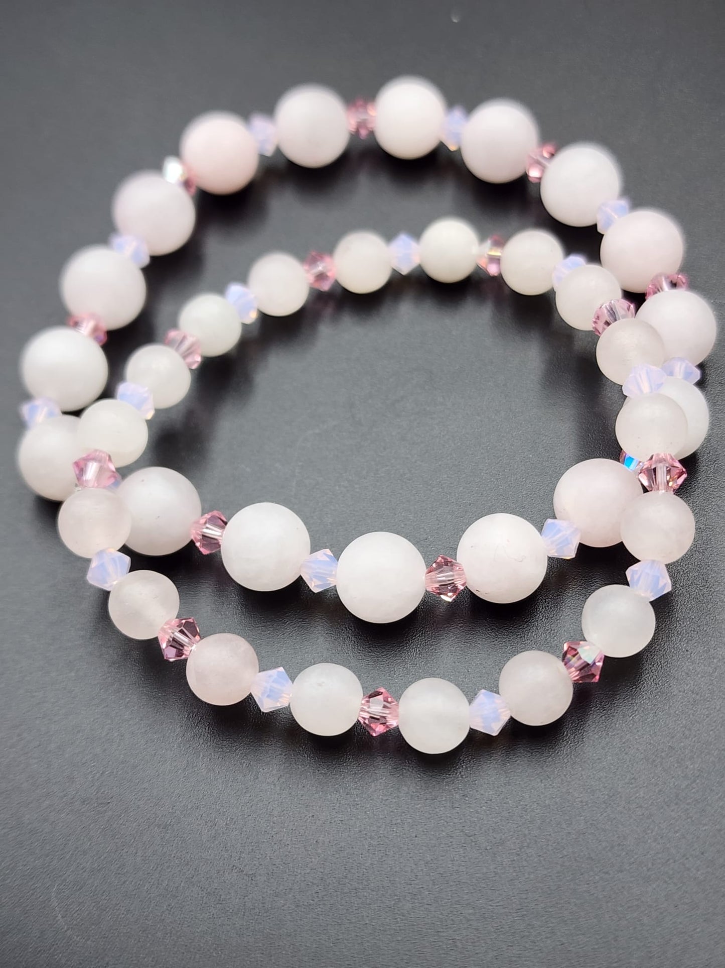 Mommy & Me Rose Quartz Bracelet